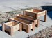 Set of 4 Raised Cedar Garden Boxes | Handmade Raised Cedar Plant Stand| Outdoor Planter Boxes for Planting Herbs & Veggies