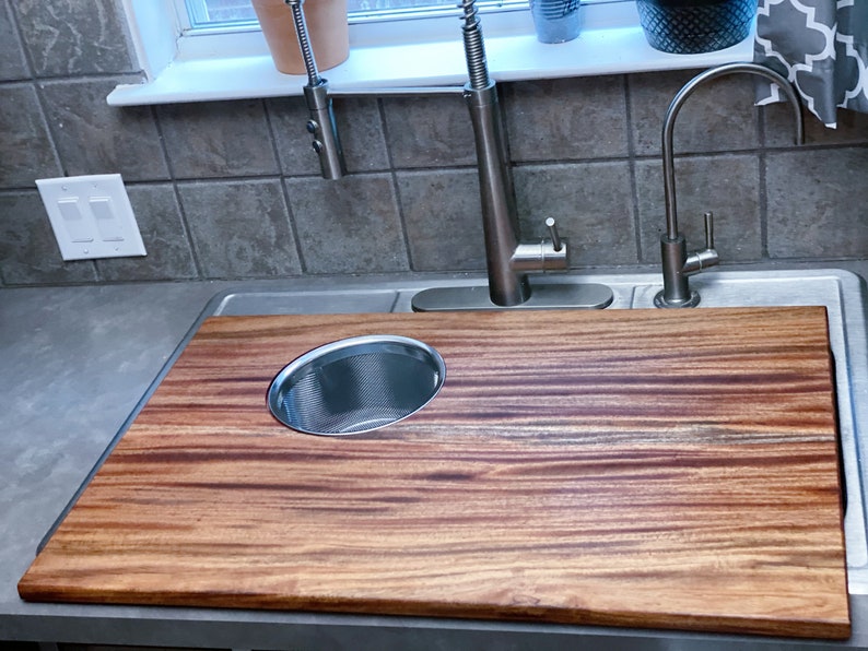 Large Walnut Cutting Board Stove Top Cover Charcuterie Etsy