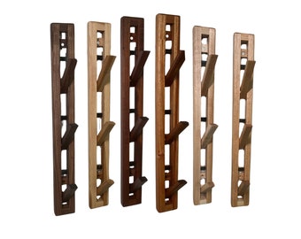Hardwood Magnetic Towel Rack, Hook Rack | Functional Coat Rack | Folding Wall Hooks for Narrow Spaces