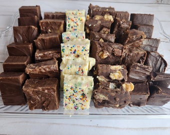 Upgrade Your Dessert Table with a Fudge Party Tray Featuring 4 Irressistible Flavors
