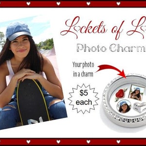 MINI PHOTO charms for floating lockets