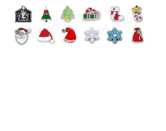 CHRISTMAS charms for floating lockets