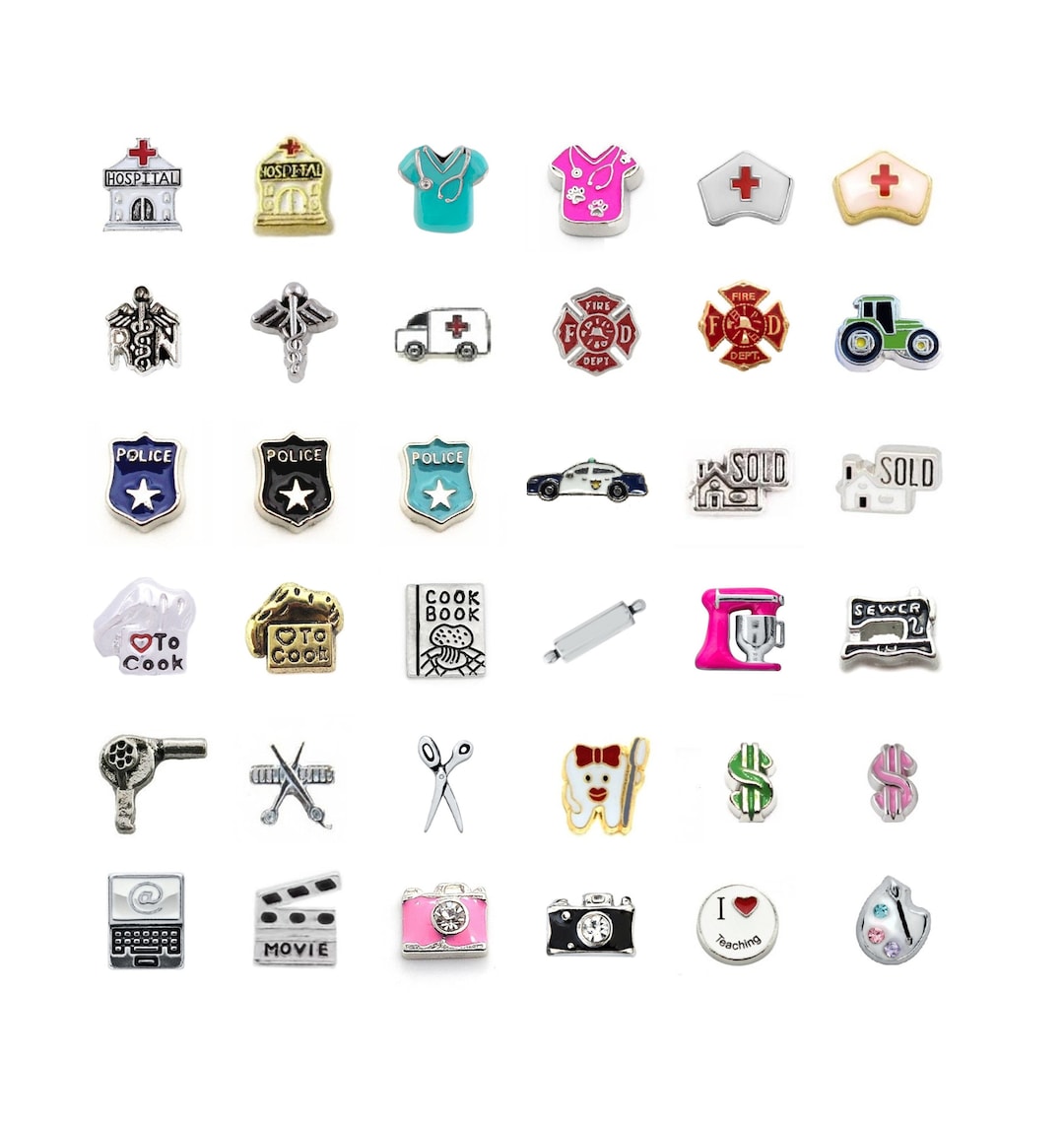 OCCUPATION Charms for Floating Lockets Etsy