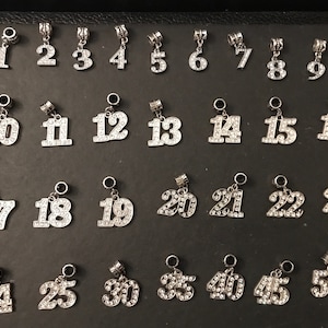 Rhinestone Numbers (1 - 25) 30, 35, 40, 45, 50