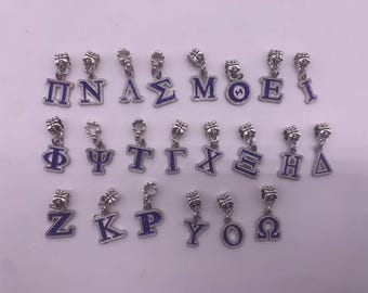 Greek Letter - Blue & White