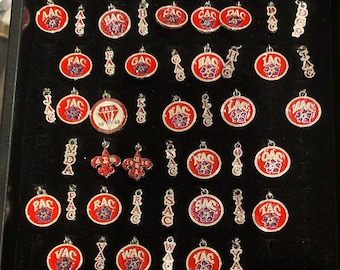 3 letter Violet Alumnae Chapter Charms