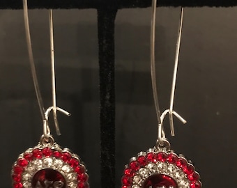Pewter Charm Earrings: Stainless Steel Post