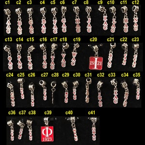 Delta 3 Letter Alumnae Chapter Charms