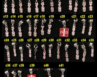 Delta 3 Letter Alumnae Chapter Charms