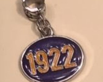 Blue and Gold 1922 Charm