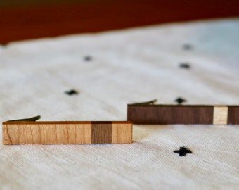 Handmade Wooden Tie Clip; Creature Woodcraftr