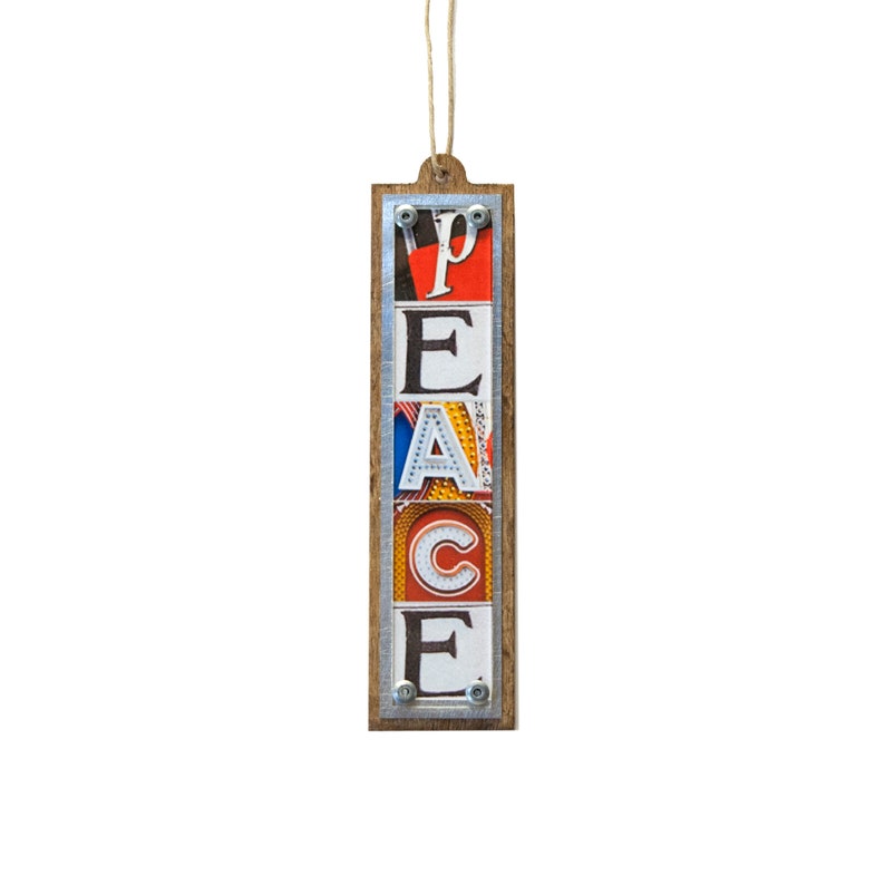 Peace Alpha Photo Ornament