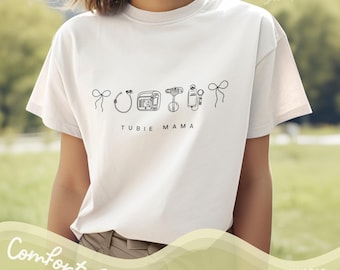 Tubie Mama Shirt | G-Tube Awareness Tee | Comfort Colors