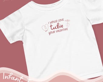 Tubie Valentine Infant Shirt | G-Tube Heart Tee