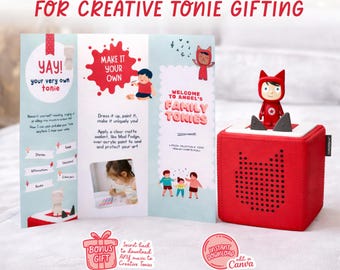 Creative Tonie Gift Tri-Fold Brochure • Customizable Canva Template • Digital Download