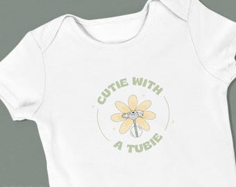 Cutie with a Tubie | PREEMIE & INFANT ONESIE | G-Tube Awareness for Babies