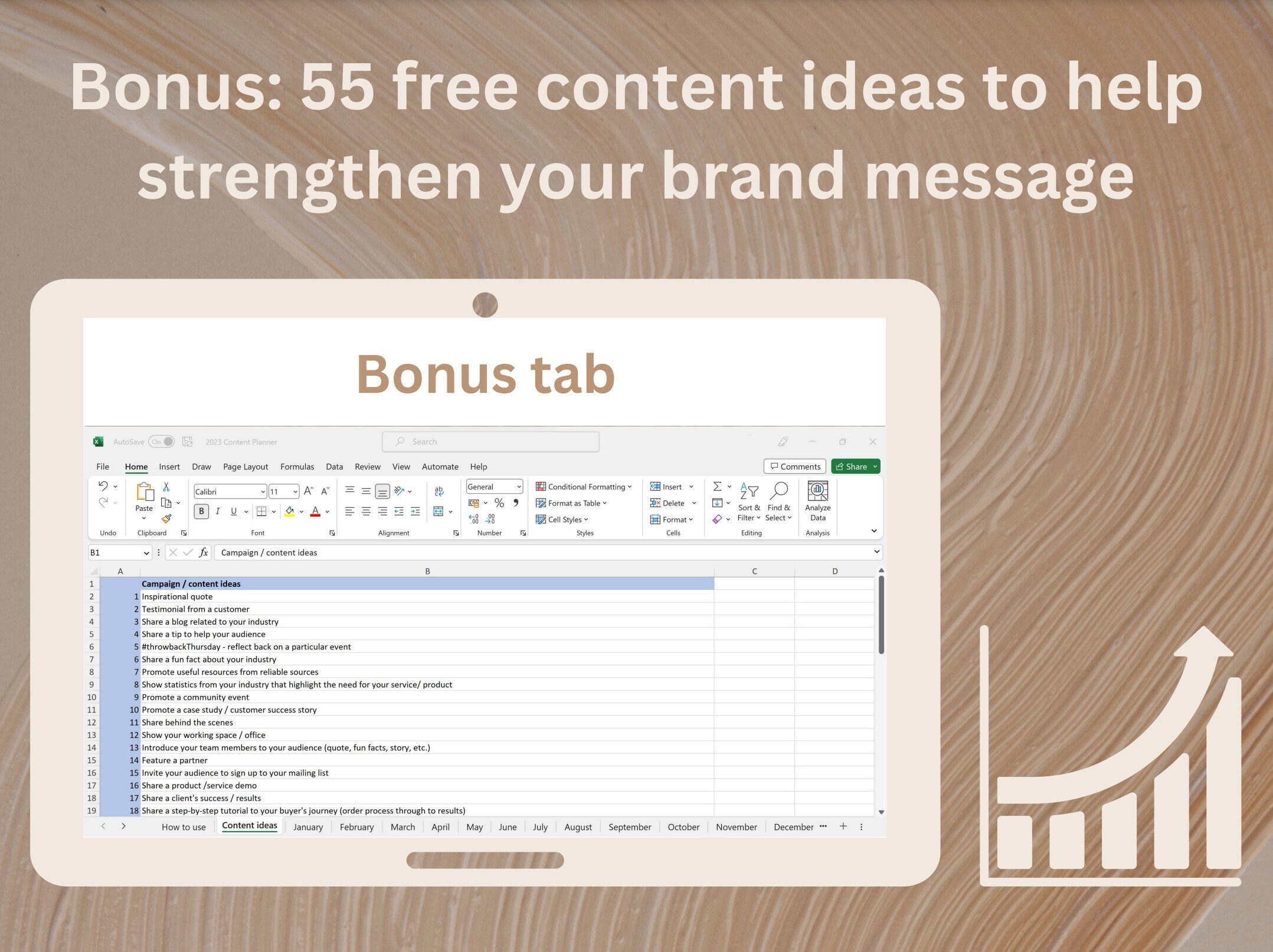 2023 Complete Content Calendar Excel Template Marketing Etsy