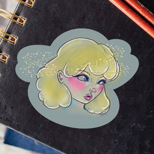 Kawaii Sticker, Cute Sticker, Magical Girl waterproof sticker, water bottle sticker, laptop sticker, decal, vinyl