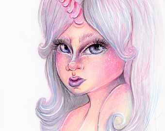 Unicorn Girl Drawing