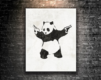 Banksy, Panda With Guns (11