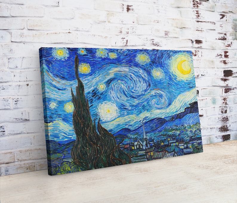 Van Gogh "Starry Night" Limited Edition Giclee Print – Signed, Estate Authorized, 17.5x20