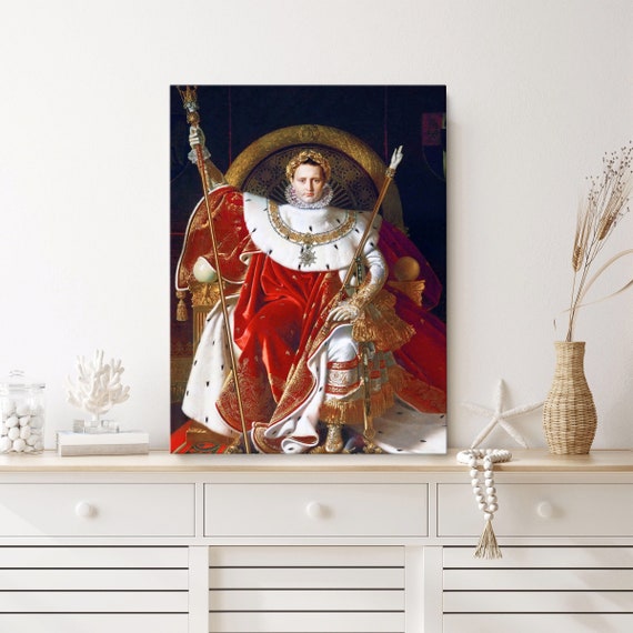 Napoleon I on His Imperial Throne Painting Reproduction by Jean