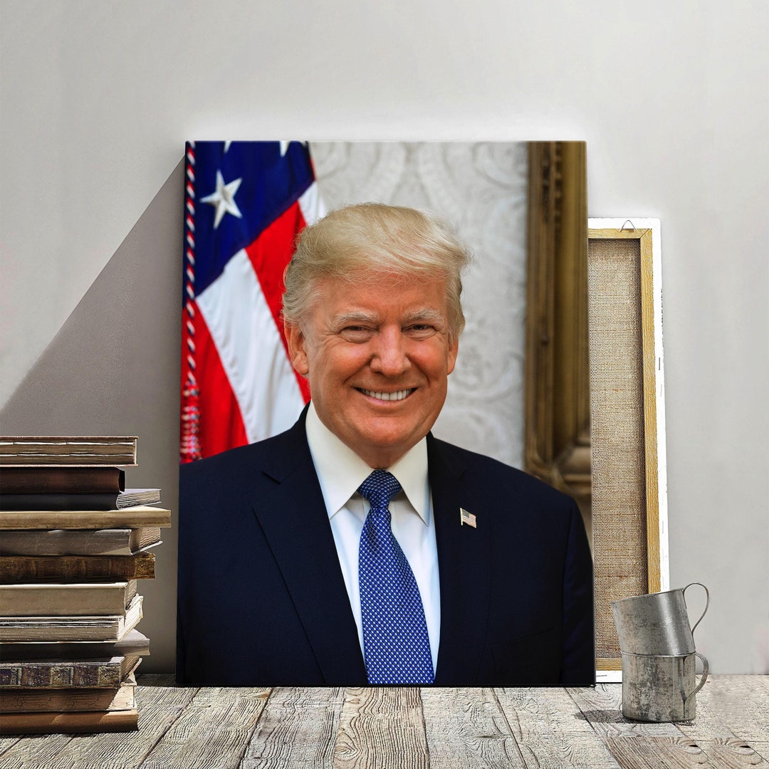 Donald Trump 2025 Official Presidential Portrait Photo Print Political