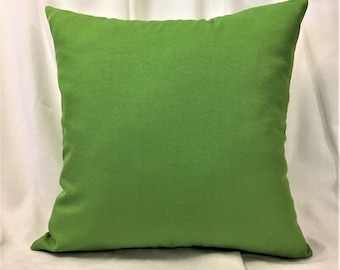 Outdoor/Indoor Decorative Citrus Green Pillow Cover. Designer Pillow. Citrus Green Outdoor Accent Pillow.