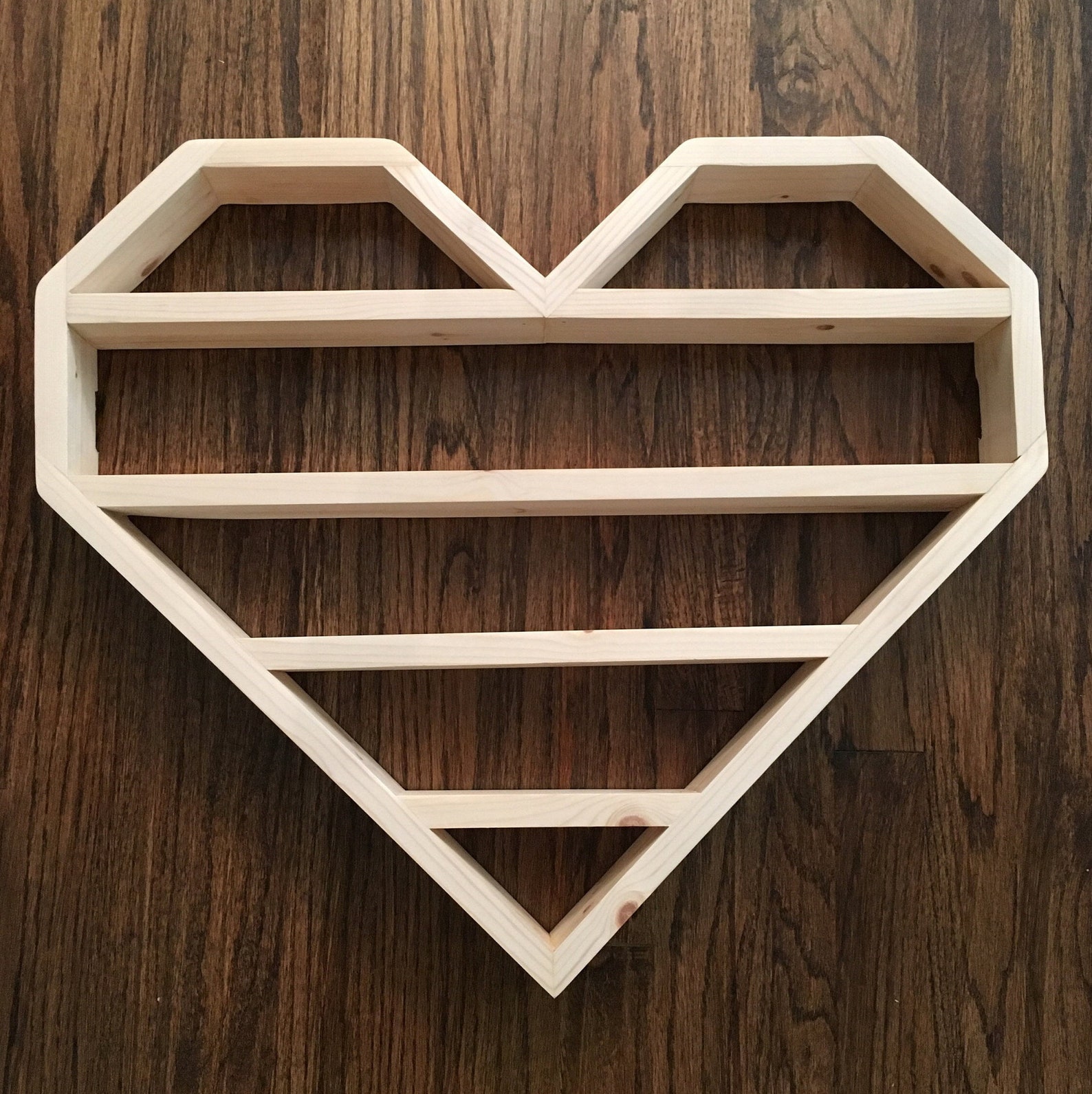 Heart Shaped Shelf, Custom Shelving, Essential Oil Shelf, Display Shelf ...