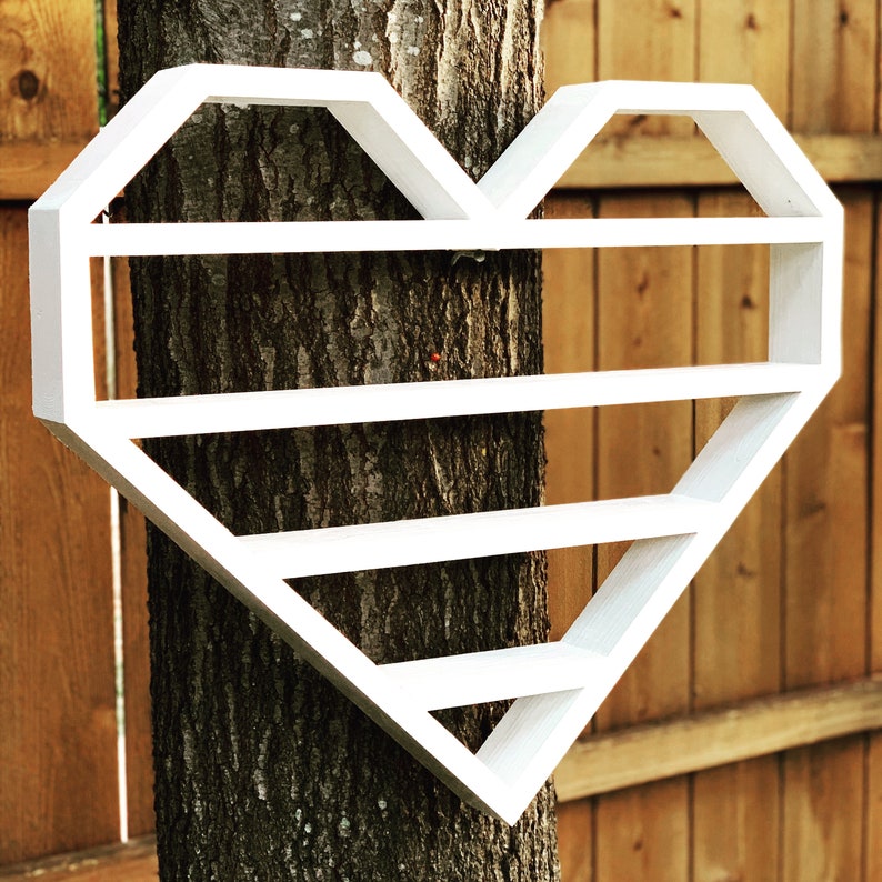 Heart Shaped Shelf, Custom Shelving, Essential Oil Shelf, Display Shelf ...