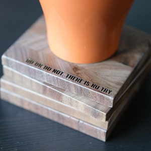 Engraved Monogram Family Name Coasters (set of 4) Established Date