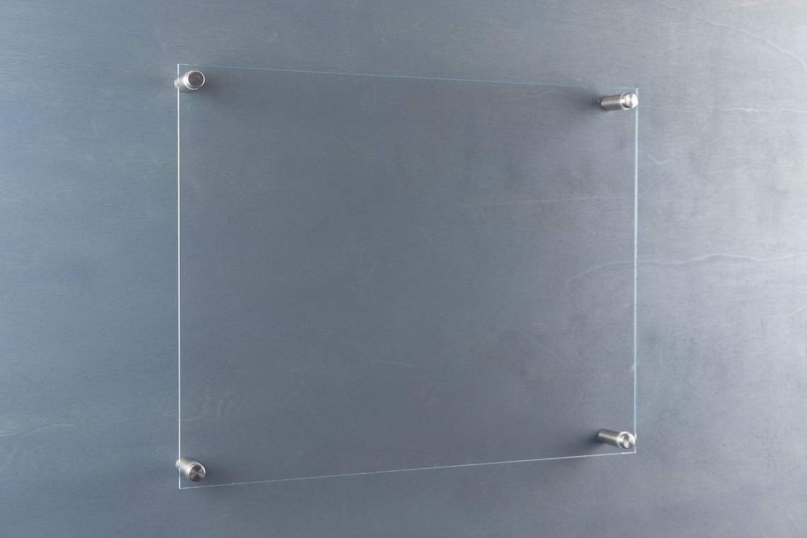 Clear Acrylic Dry Erase Board with standoffs Blank marker Etsy