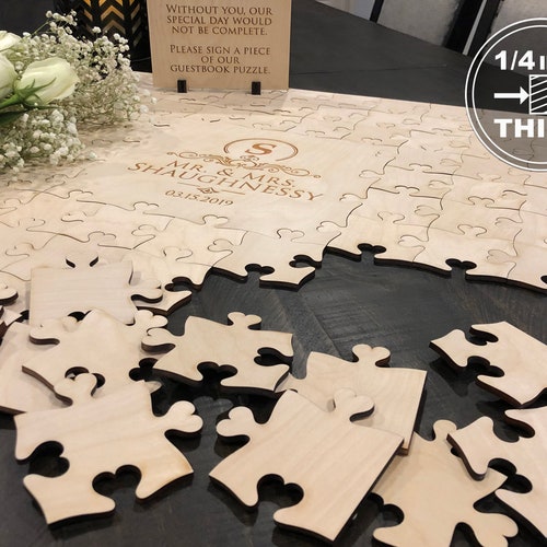 Guest Book Puzzle Wedding Guest Book Alternative Etsy