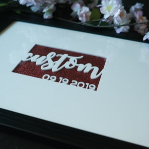 Custom Acrylic Wedding Guest Book - Personalized Alternative Guestbook