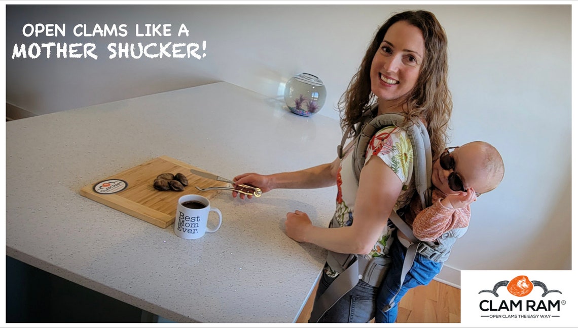 Clam Ram Clam Opener Open Clams the EASY Way Great Gift for Him / Her