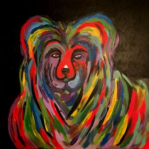 Custom Painting Example - Bright Colors, Animals