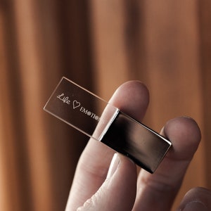 Aangepaste zilveren kristallen pen drive 3.0 gegraveerde USB 8GB / 16GB / 32GB