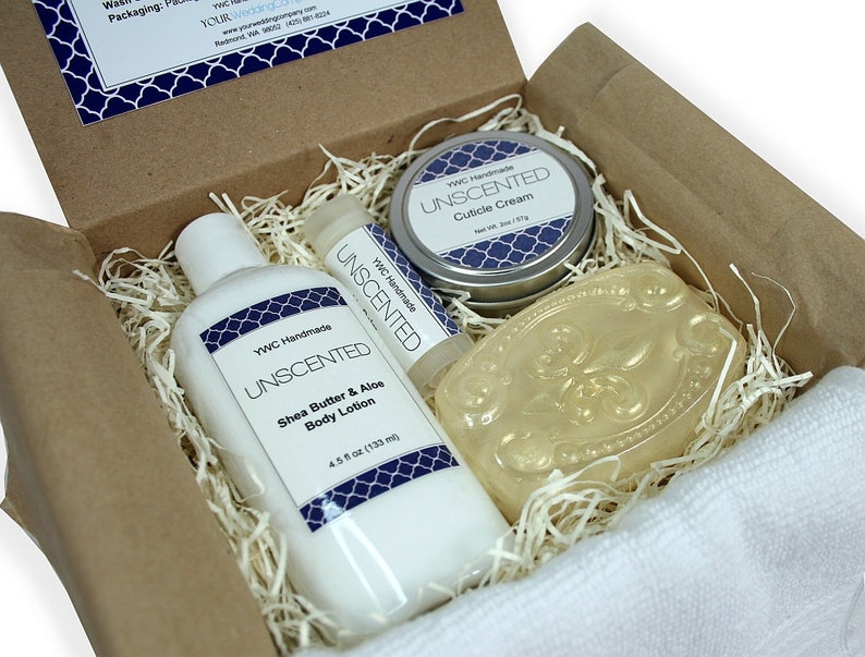 Unscented Spa Gift Set Self Care for Her Him Bath Kit Etsy