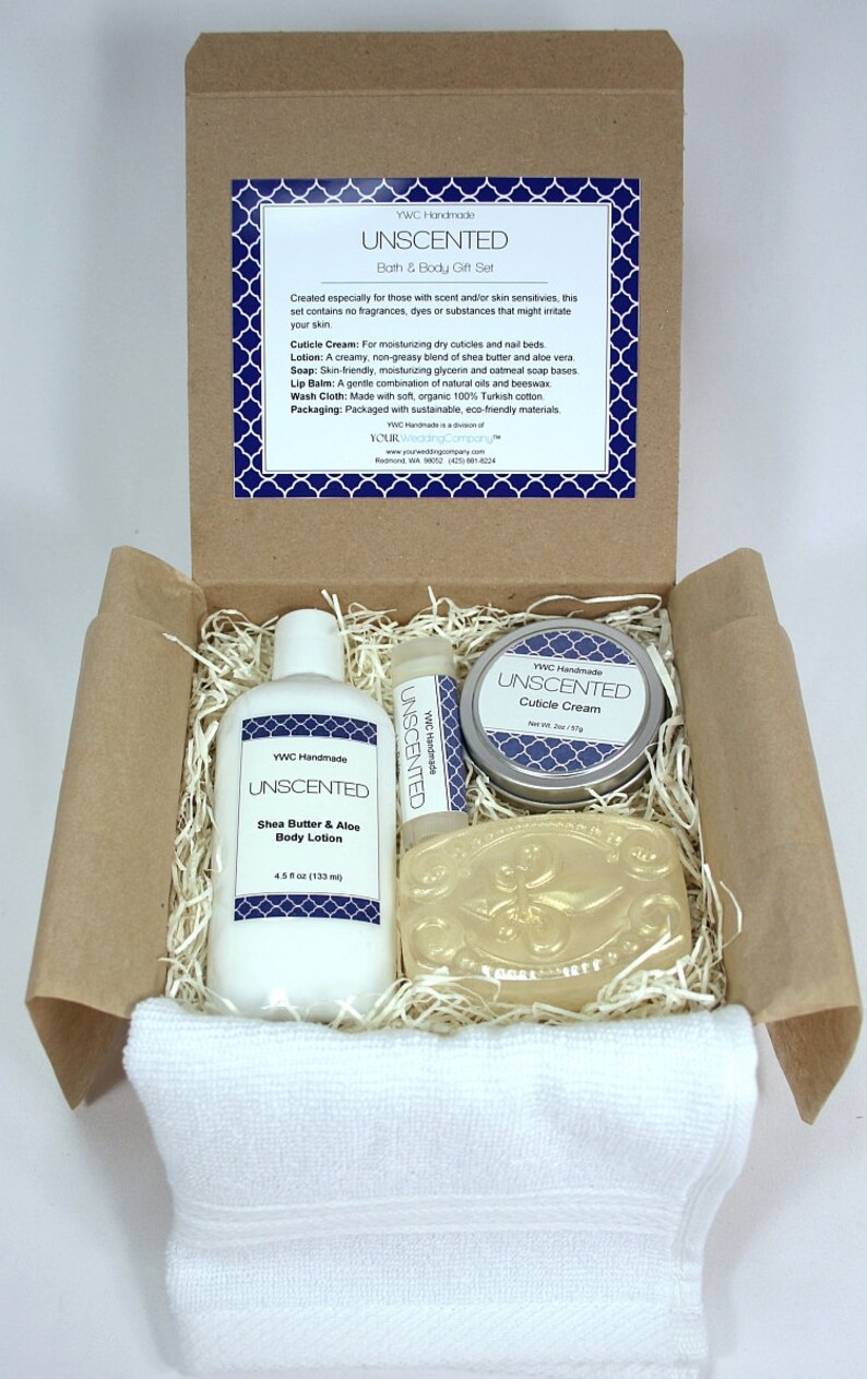 Unscented Spa Gift Set Self Care for Her Him Bath Kit Etsy