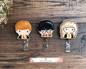 Wizards Badge Reel, wizard Friends Badge Reel ID Badge Reel, Badge Reel, Nurse Badge Reel, Planner Clips