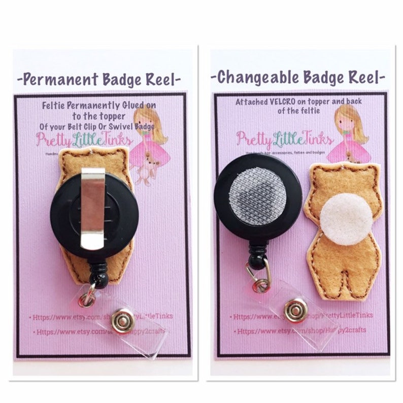 Dog planner clips ID Badge Reel Interchangeable Badge Reel Feltie Badge Reel Nurse Badge Reel Badge Reel Dog Badge Reel
