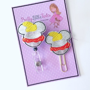 Elephant Mouse Badge Reel, ID Badge Reel, Badge Reel, Nurse Badge Reel, Badge Reel, Interchangeable Badge, Baby Elephant Planner Clip