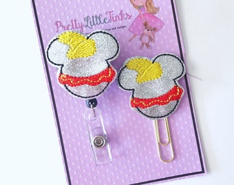 Elephant Mouse Badge Reel, ID Badge Reel, Badge Reel, Nurse Badge Reel, Badge Reel, Interchangeable Badge, Baby Elephant Planner Clip