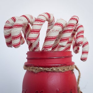 Primitive Candy Cane Ornaments and Bowl Fillers