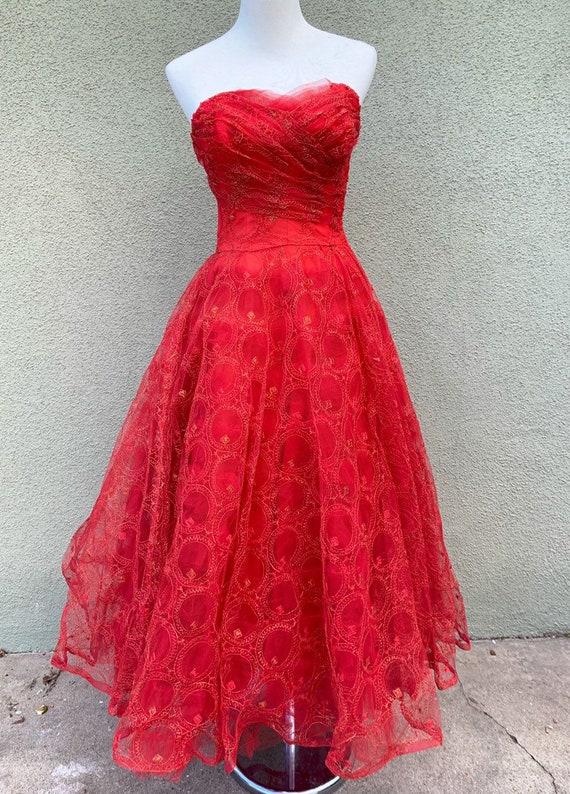 red cotillion dresses