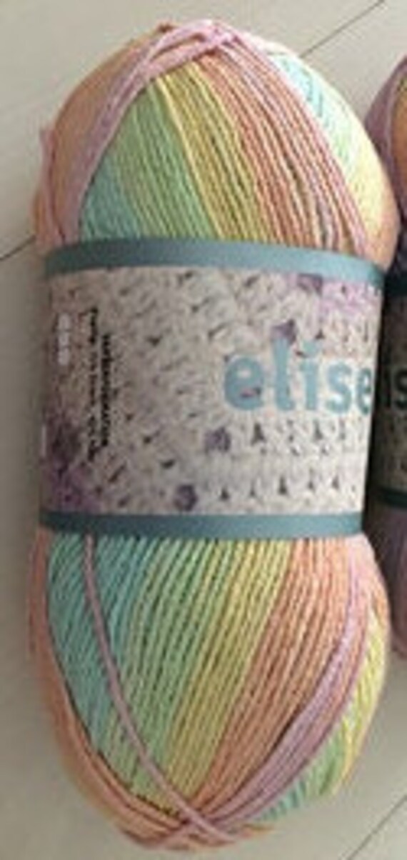 i mellemtiden pølse butik Elise Jarbo Garn 69012 Gradient Pastels/sherbet Rainbow - Etsy