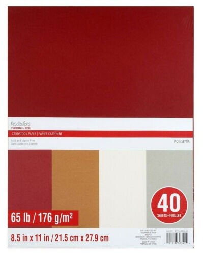Red Kraft Brown White Gray 8.5x11 Solid Cardstock Paper 40 - Etsy Finland