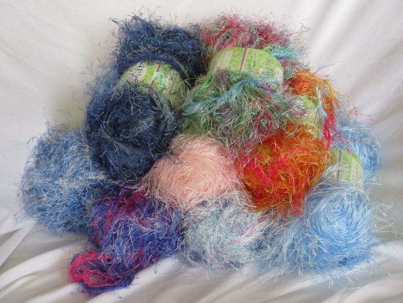 Yarn Bee HAUTE FUR Fun Fur Fuchsia Magenta Pink Red Purple Etsy
