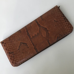 Vintage 60er Jahre Anaconda Schlangenleder Geldbörse Krawatte Etui Clutch