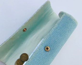 Vintage Clutch Bag, Beaded Bag, Walborg Bag, 1960s Vintage Bag, Midcentury Modern Bag, Something Blue,  Valentine's Day Gift